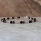 Handcrafted 925 Sterling Silver Bracelet with Onyx and Amethyst  