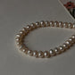 Fresh Water Pearl 6mm Natural 925 Sterling Silver Bracelet