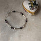 Natural Amethyst and Black Onyx 925 Silver Bracelet