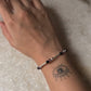 Elegant Amethyst and Black Onyx Crystal Silver Bracelet