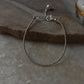Dainty 925 Silver Bracelet with Plain 2mm Beads and Freshwater Pearls  
