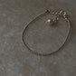 Minimalist 2mm Silver Beads and Freshwater Pearl 925 Silver Bracelet