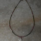 Ethnic tribal 925 silver choker necklace with multi tourmaline beads