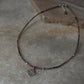 Multi gemstone tourmaline choker in tribal style 925 sterling silver  