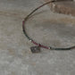 Handcrafted silver tribal choker necklace with natural multi tourmaline  