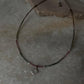 Boho style multi tourmaline gemstone choker in sterling silver  