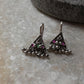 Unique Teekona Ghungroo Bugadi Tribal Silver Ear Cuff Earrings