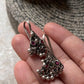 Traditional Indian Ghungroo Bugadi Silver Ear Cuff Earrings Antique Finish  
