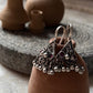 Bohemian Oxidized Teekona Ghungroo Bugadi Silver Earrings  