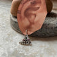 Traditional Indian Ghungroo Bugadi Silver Ear Cuff Earrings Antique Finish  