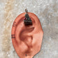 Handcrafted Antique Teekona Ghungroo Ear Cuffs in 925 Sterling Silver
