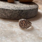 Antique Om/ Aum Trishul 925 Sterling Silver Ring