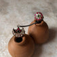 Antique Kundan Meenakari Chand Double 925 Sterling Silver Ring