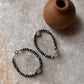Hathi/ Elephant Charm & Black Bead kids Nazariya 925 Sterling Silver Anklet
