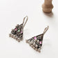 Antique Teekona Ghungroo Bugadi ear cuffs/ Silver 925 Sterling Earrings