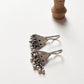 Antique Teekona Ghungroo Bugadi ear cuffs/ Silver 925 Sterling Earrings