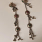 Antique Banjara Ghungroo Boho Statement 925 Sterling Silver Earrings