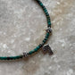 Copper Turquoise & Matsya / Fish Charm 925 Sterling Silver Boho Choker Necklace
