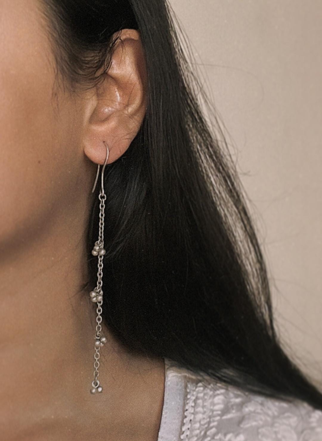 Antique Ghungroo 925 Sterling Silver Earrings