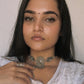 Antique Mandala Ghungroo Choker 925 Sterling Silver Necklace