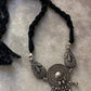 Antique Mandala Ghungroo Choker 925 Sterling Silver Necklace