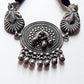 Antique Mandala Ghungroo Choker 925 Sterling Silver Necklace