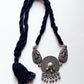 Antique Mandala Ghungroo Choker 925 Sterling Silver Necklace