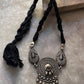 Antique Mandala Ghungroo Choker 925 Sterling Silver Necklace