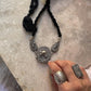 Antique Mandala Ghungroo Choker 925 Sterling Silver Necklace