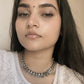 Tribal Mango Leaf Motif Boho 925 Sterling Silver Necklace