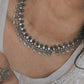 Tribal Mango Leaf Motif Boho 925 Sterling Silver Necklace