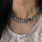 Tribal Mango Leaf Motif Boho 925 Sterling Silver Necklace