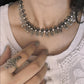 Tribal Mango Leaf Motif Boho 925 Sterling Silver Necklace