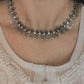 Tribal Mango Leaf Motif Boho 925 Sterling Silver Necklace