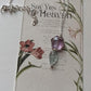 Amethyst Flower, Aquamarine Leaf & Fresh Water Pearl 925 Sterling Silver Necklace