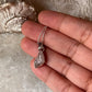 Rose Quartz Raw Uncut 925 Sterling Silver Pendant