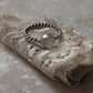 Rose Quartz Rope Band 925 Sterling Silver Ring