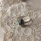 Copper Turquoise Pear Boho 925 Sterling Silver Ring