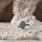 Aquamarine Natural Oval 925 Sterling Silver Ring