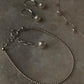 Fresh Water Pearls Choker, Lever Back Earring and 2mm Silver Ball Bracelet Handcrafted 925 Sterling Silver Stack Set