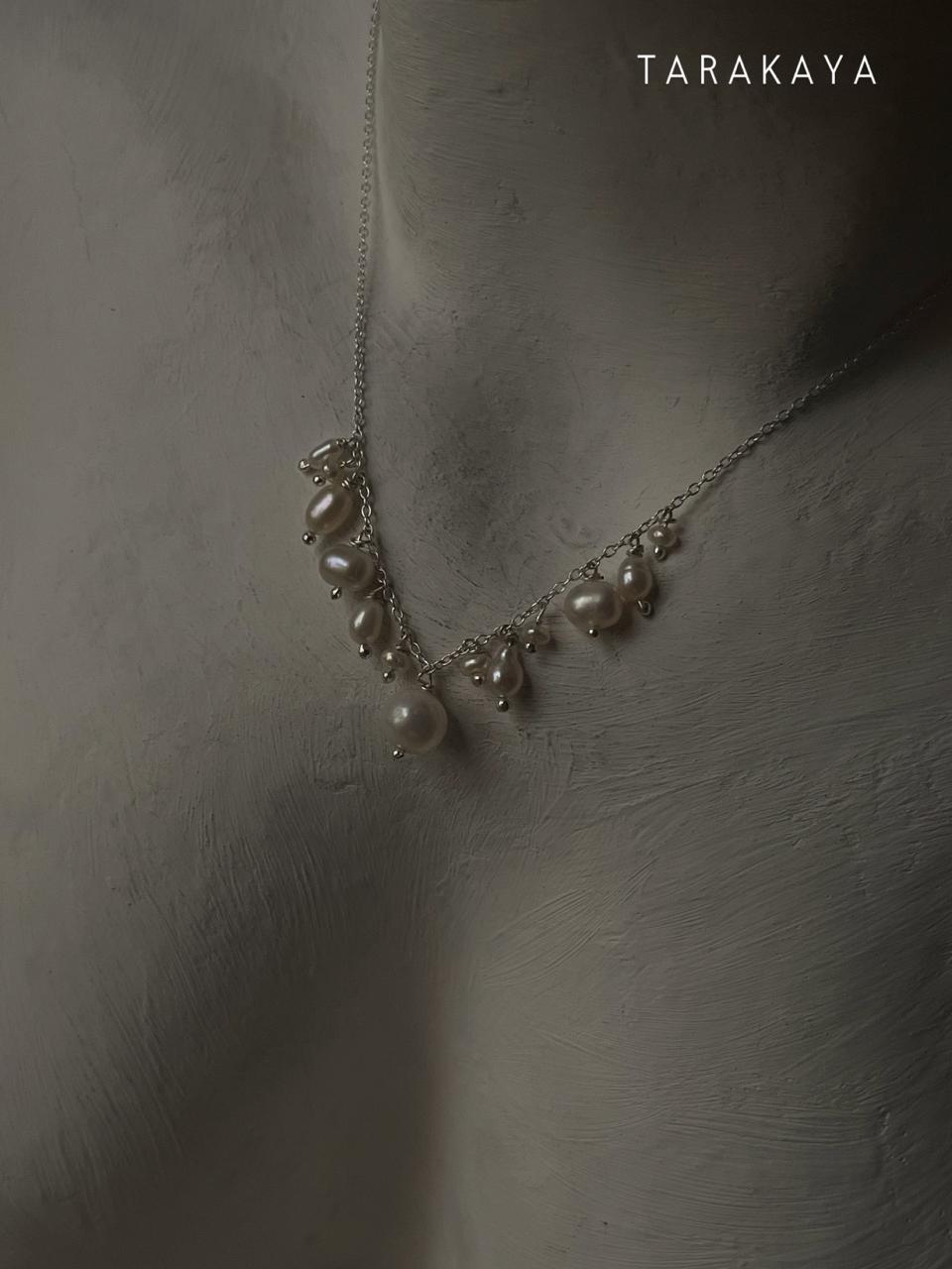 Fresh Water Pearls Cable Chain Handcrafted 925 Sterling Silver Necklace