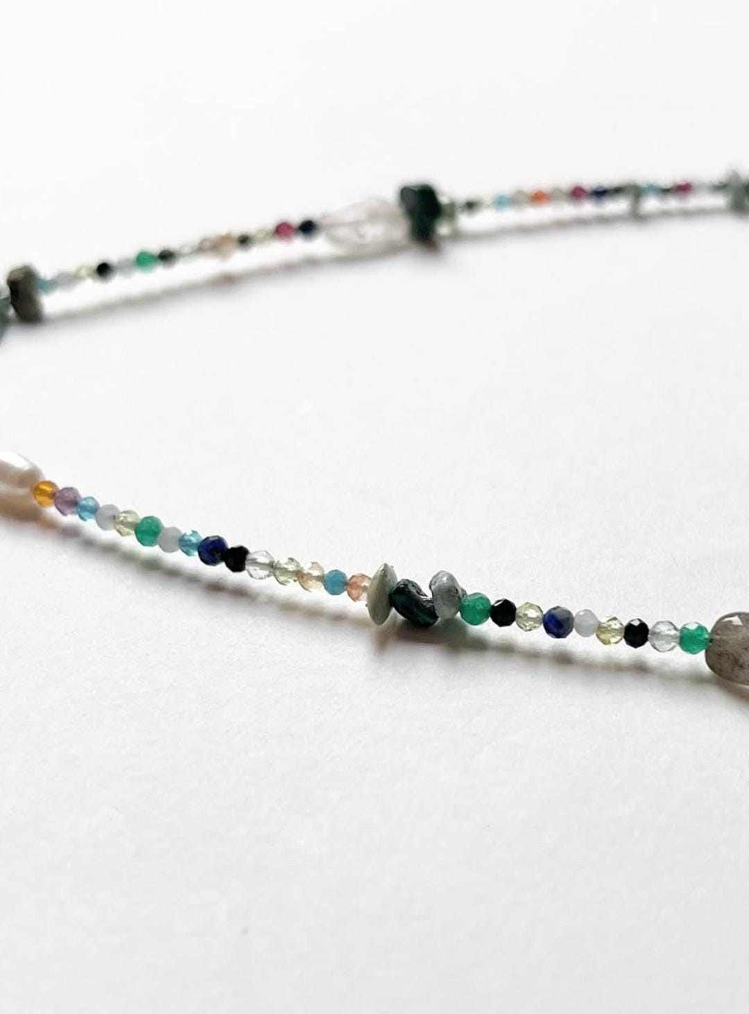 Multi Gemstones 925 Sterling Silver Necklace