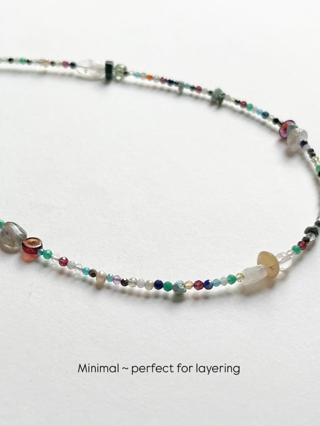 Multi Gemstones 925 Sterling Silver Necklace