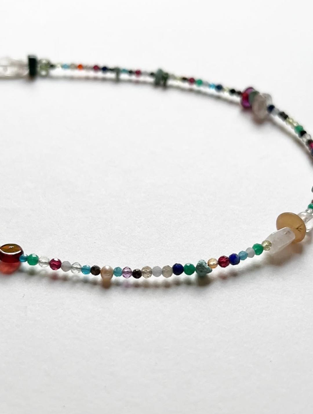 Multi Gemstones 925 Sterling Silver Necklace