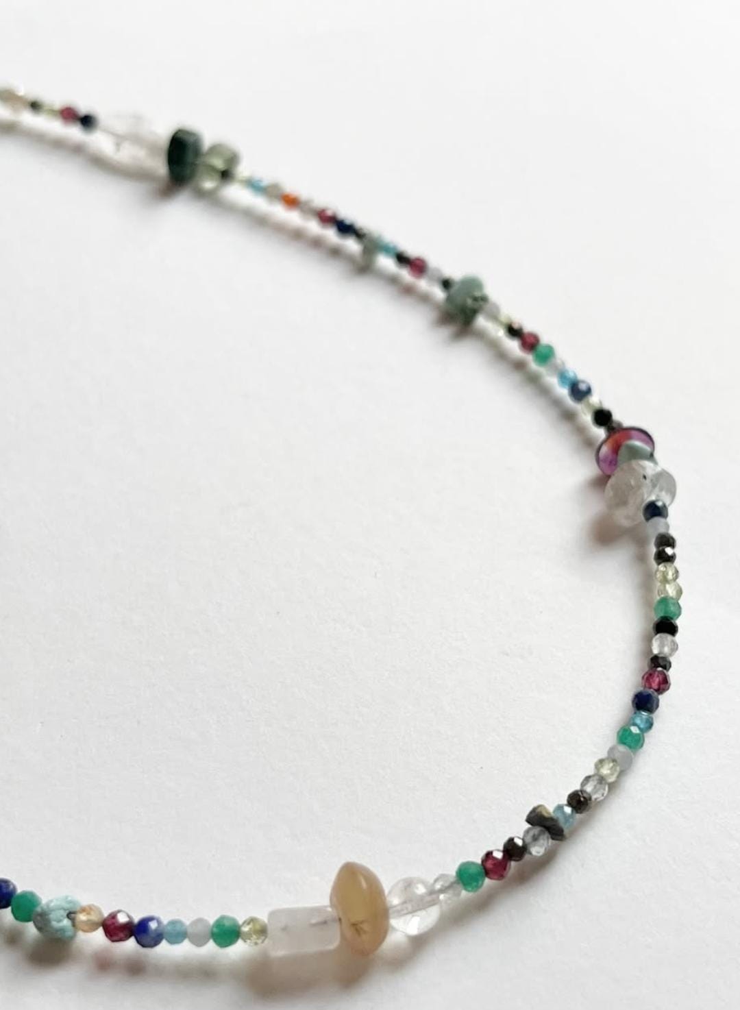 Multi Gemstones 925 Sterling Silver Necklace