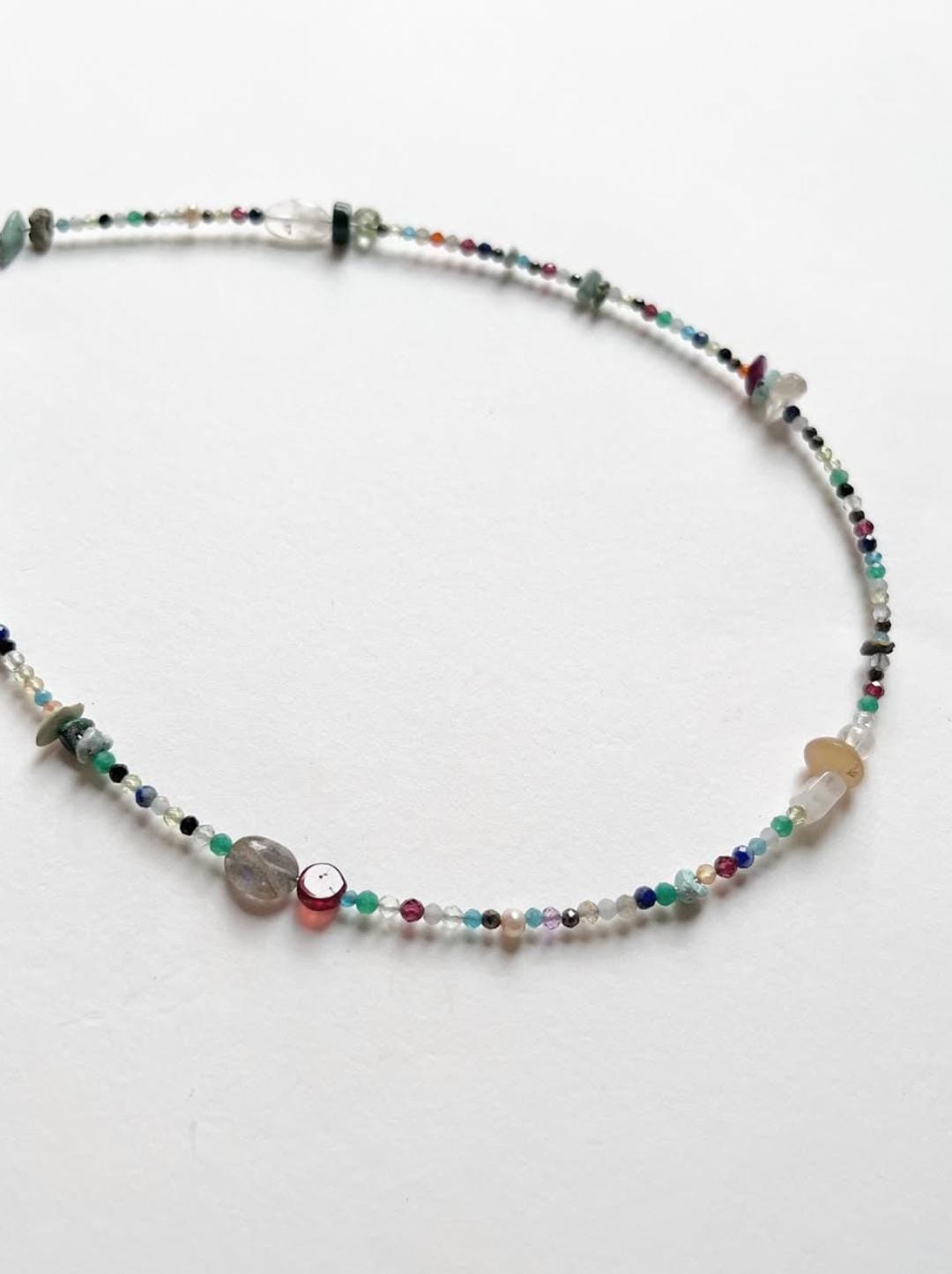 Multi Gemstones 925 Sterling Silver Necklace
