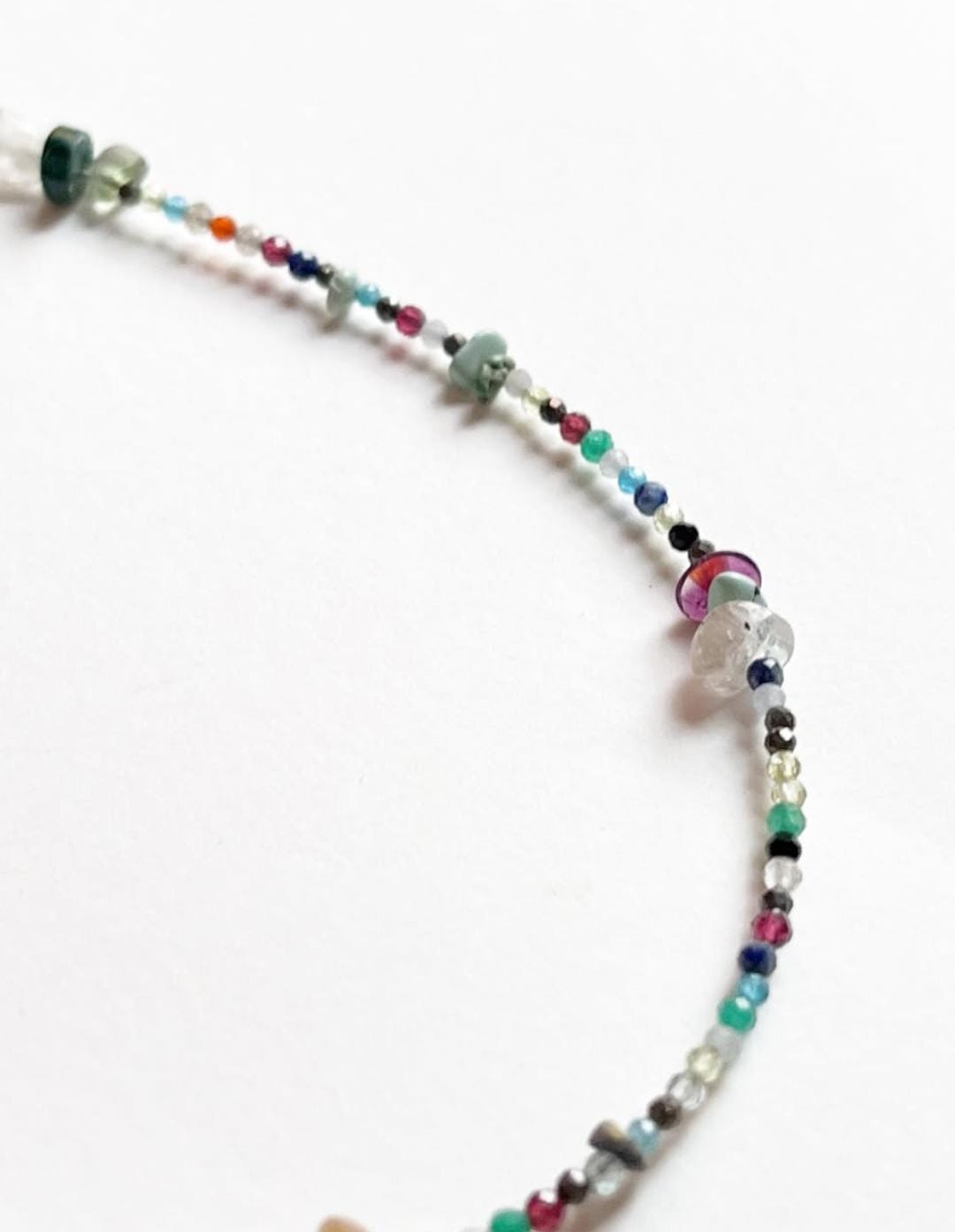 Multi Gemstones 925 Sterling Silver Necklace
