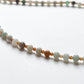 Matsya / Fish Amazonite & Hessonite Boho Choker Handcrafted Sterling Silver 925 Necklace