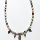 Matsya / Fish Amazonite & Hessonite Boho Choker Handcrafted Sterling Silver 925 Necklace