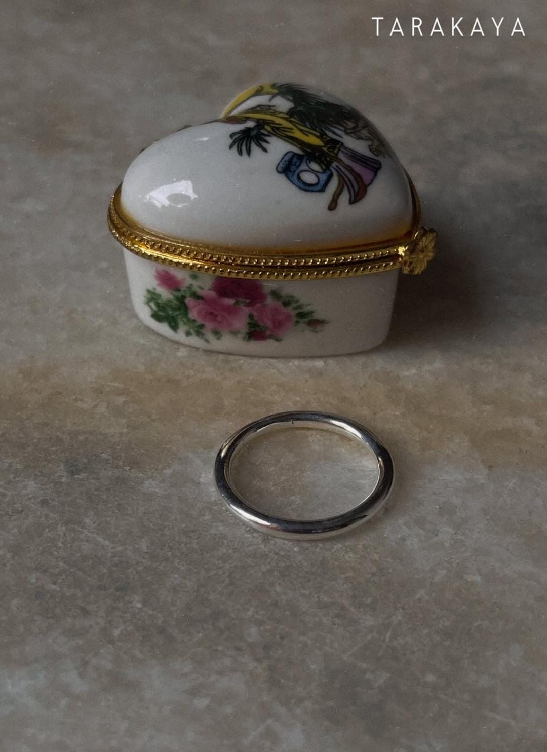 Thick Plain Round Stack Band 925 Sterling Silver Ring